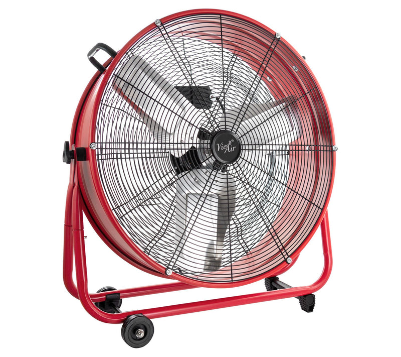 Vie Air 24 Inch Commercial Floor Drum Fan in Re — View 3