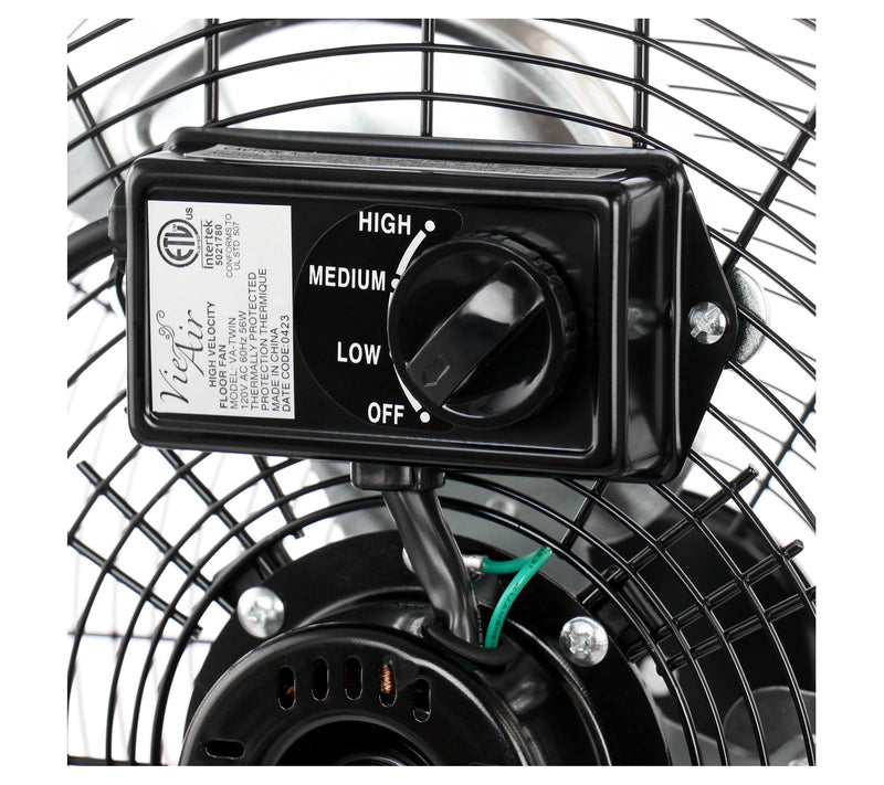 Vie Air 14 Inch Twin Pack Industrial High Velocty Floor Fans — View 7