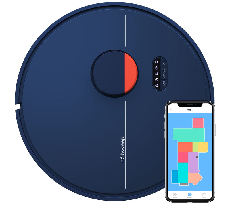 bObsweep Dustin Wi-Fi Self-Emptying Robot Vacuum and Mop — View 3
