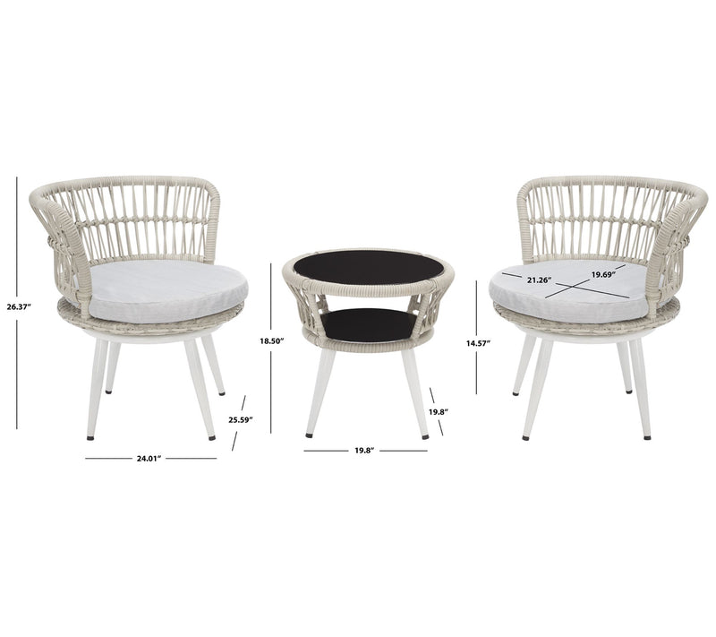 Safavieh Kyomi 3-Piece Lounge Set — View 5