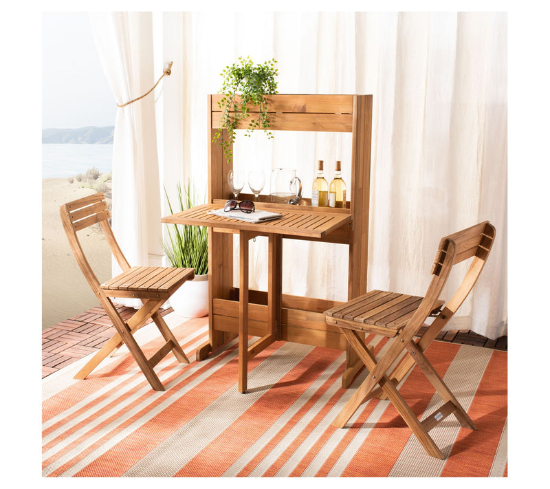 Safavieh Barley Flower Shelf 3-Piece Bistro Set — View 2
