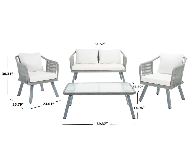 Safavieh Torsla 4-Piece Rope Living Set — View 7