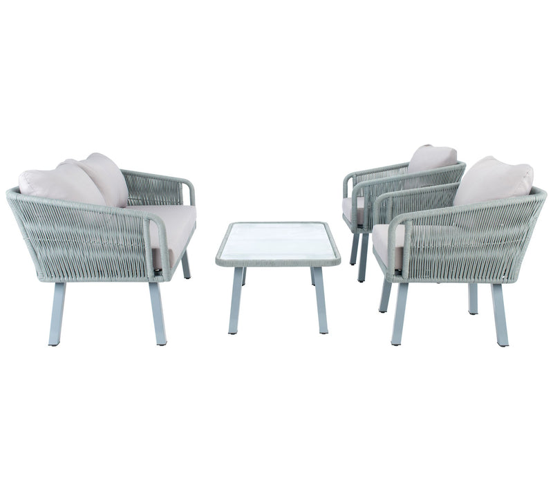 Safavieh Kerson 4 Piece Rope Living Set — View 5