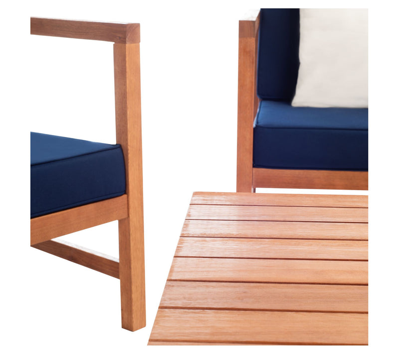 Safavieh Montez 4 Piece Outdoor Set With AccentPillows — View 16