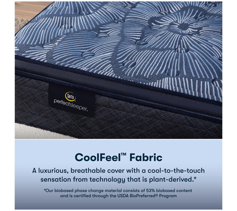 Serta Cobalt Calm 14.5" Medium PT Mattress Set -Twin — View 7
