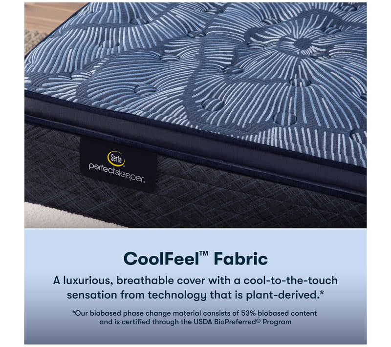 Serta Cobalt Calm 14.5" Medium PT Mattress Set -Queen — View 7