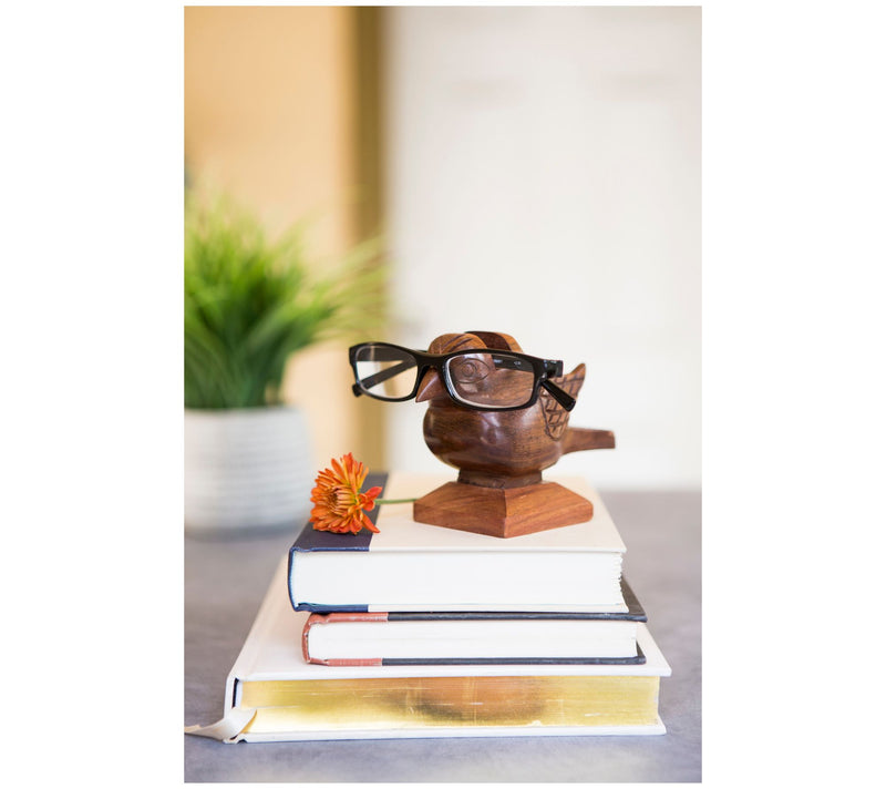 Matr Boomie Rosewood Sparrow Eyeglass Holder Stand — View 4