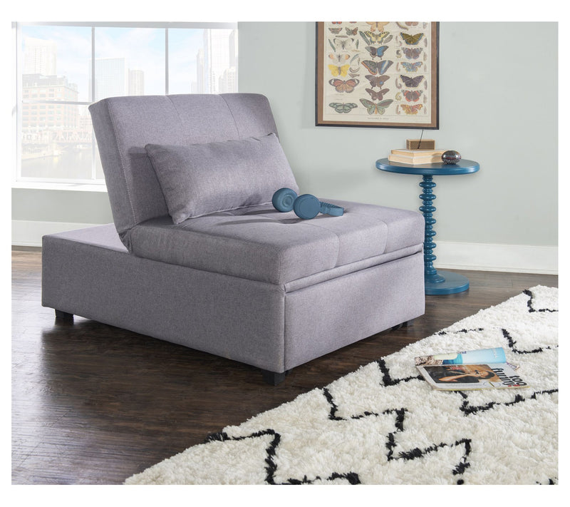 Linon Home Decor Clive  Upholstered ConvertibleSofa Bed — View 10