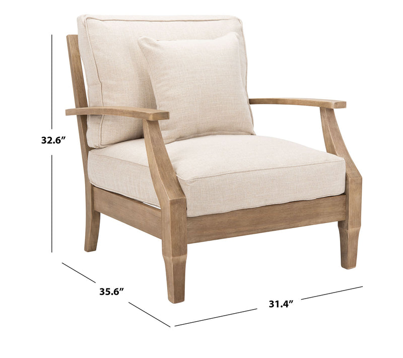 Safavieh Martinique Wood Patio Armchair — View 3