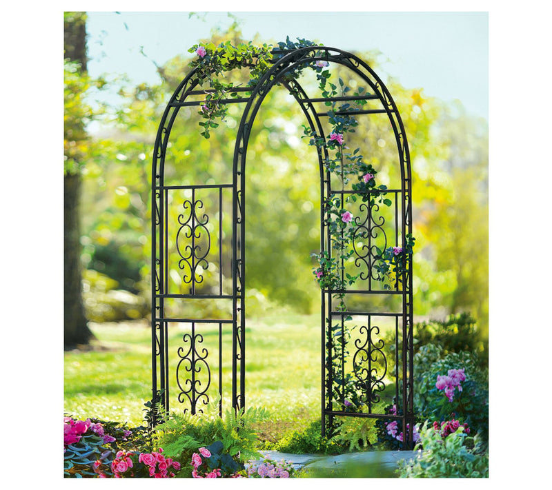 Plow & Hearth Montebello Iron Garden Arbor — View 15
