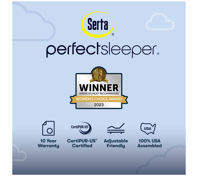 Serta Cobalt Calm 14.5" Firm PT Mattress Set -Cal King — View 10