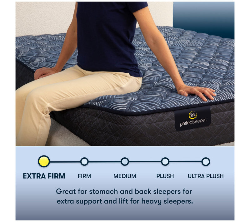 Serta Cobalt Calm 12" Extra Firm Mattress Set -Queen — View 5