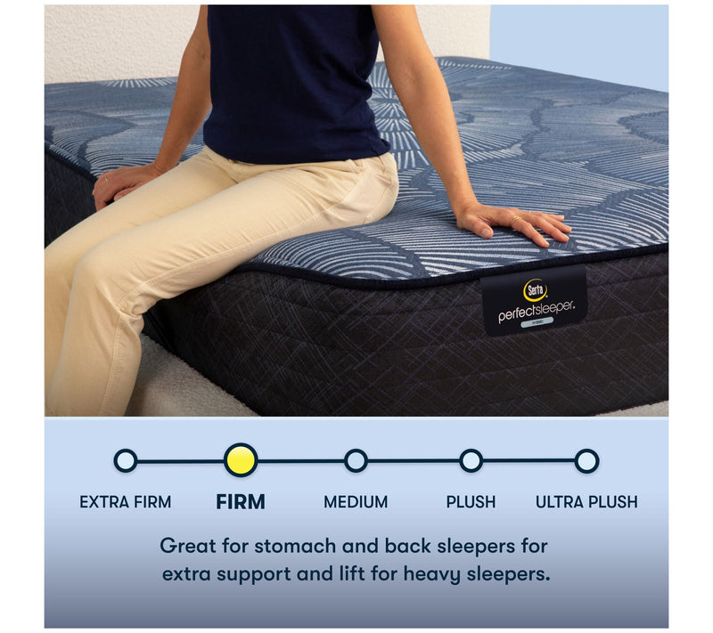 Serta Dazzling Night 12" Hybrid Firm Mattress Set -Cal King — View 5