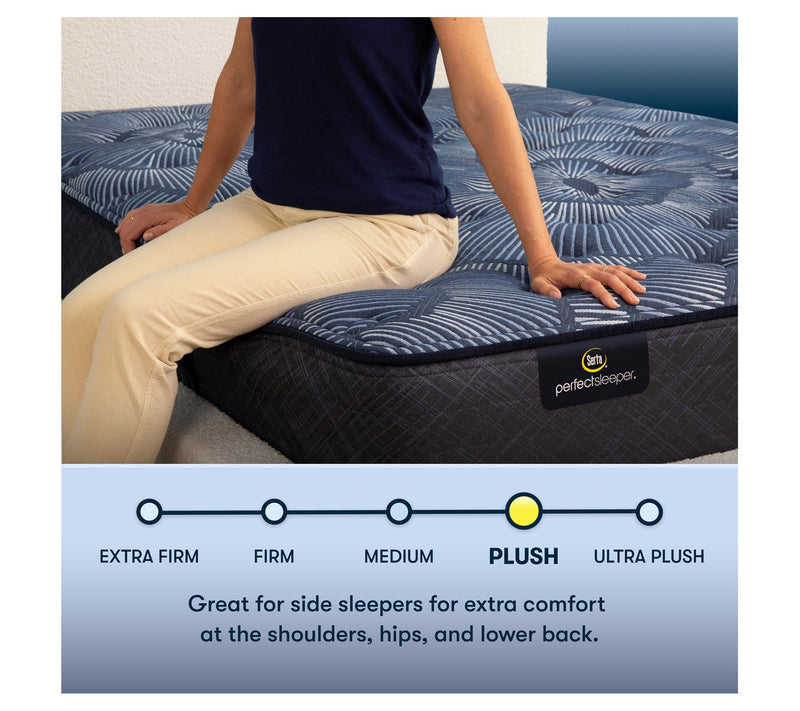 Serta Cobalt Calm 13.25" Plush Mattress Set -Full — View 5
