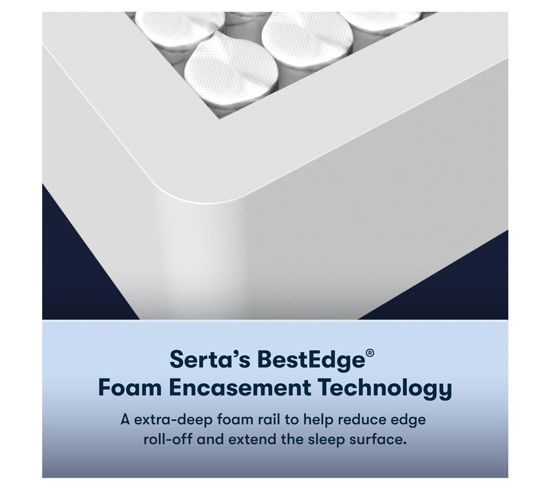 Serta Cobalt Calm 13.25" Plush Mattress Set -Full — View 9