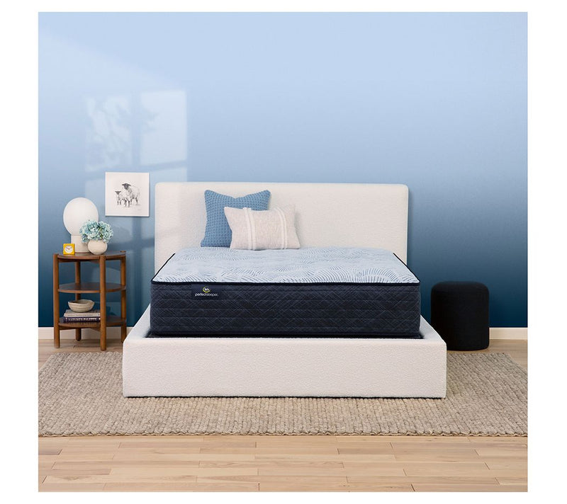 Serta Blue Lagoon Nights 13.5" Plush Mattress Set -Cal King — View 3
