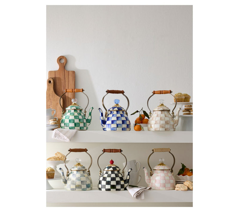 MacKenzie- Childs 2-Quart Enamel Tea Kettle — View 3