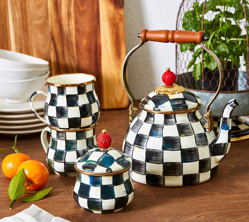MacKenzie- Childs 2-Quart Enamel Tea Kettle — View 4