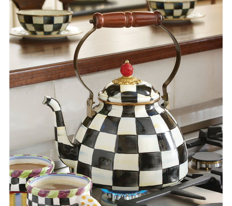 MacKenzie- Childs 3-Quart Enamel Tea Kettle — View 5