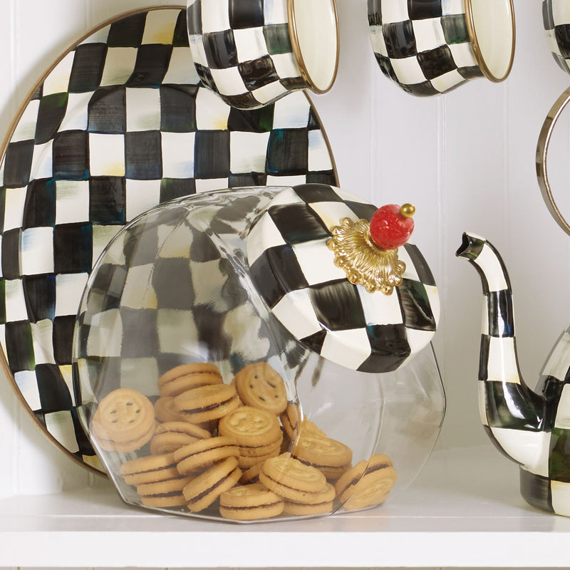 MacKenzie- Childs Gallon Cookie Jar with Lid — View 5