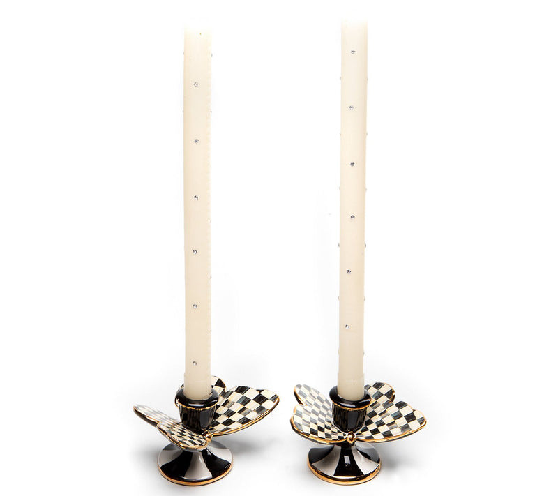 MacKenzie- Childs Set of 2 Butterfly Candle Holders — View 2