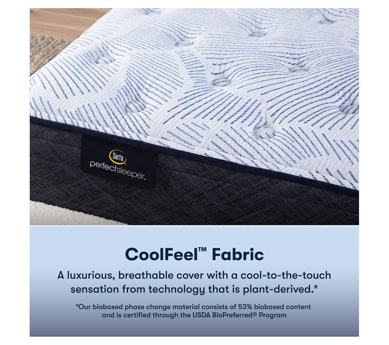 Serta Blue Lagoon Nights 13.5" Medium Mattress Set -Cal King — View 7