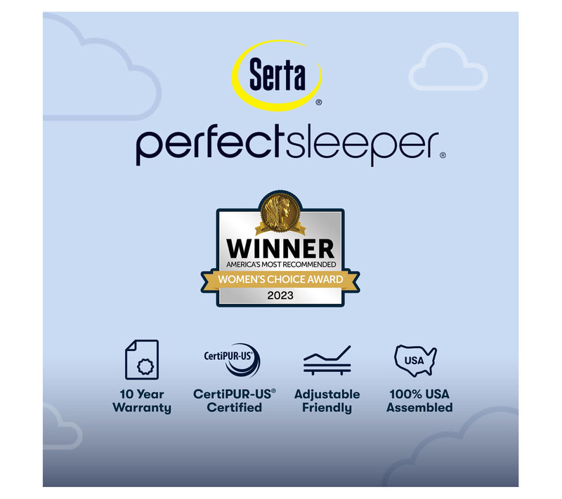 Serta Blue Lagoon Nights 13.5" Medium Mattress Set -Full — View 9