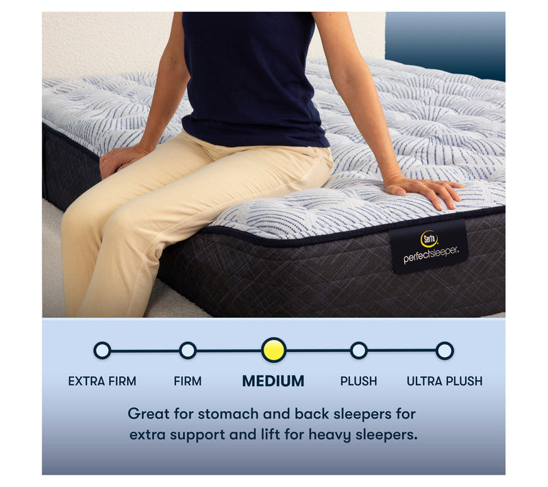 Serta Blue Lagoon Nights 13.5" Medium Mattress Set -Twin — View 5