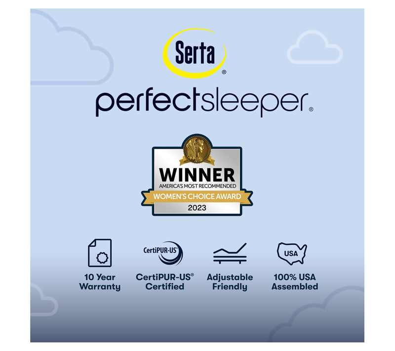 Serta Blue Lagoon Nights 13.5" Medium Mattress Set -Twin — View 10