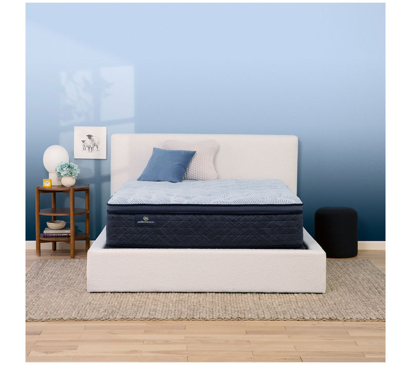 Serta Blue Lagoon Nights 14.5" Plush PT Mattress Set -King — View 3