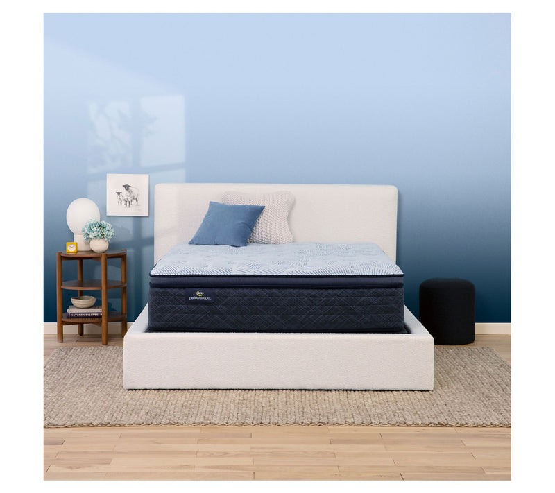 Serta Blue Lagoon Nights 14.5" Plush PT Mattress Set -Cal King — Main view