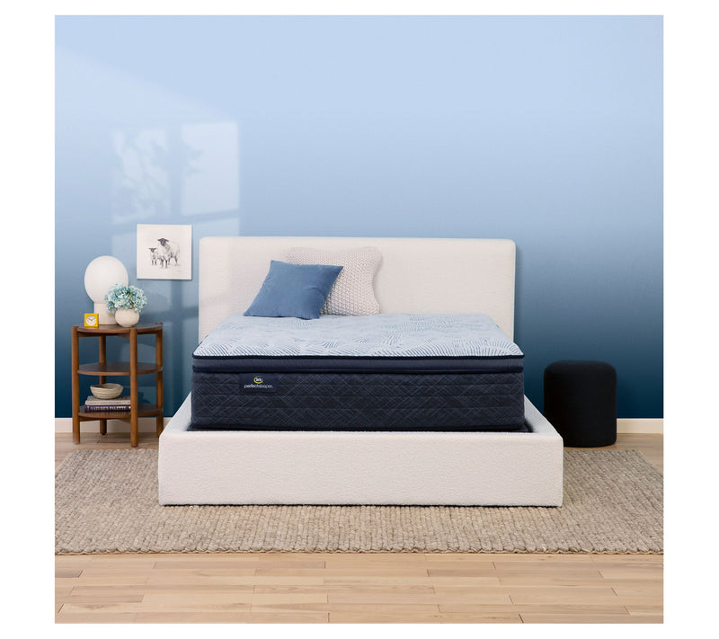 Serta Blue Lagoon Nights 14.5" Plush PT Mattress Set -Queen — View 3