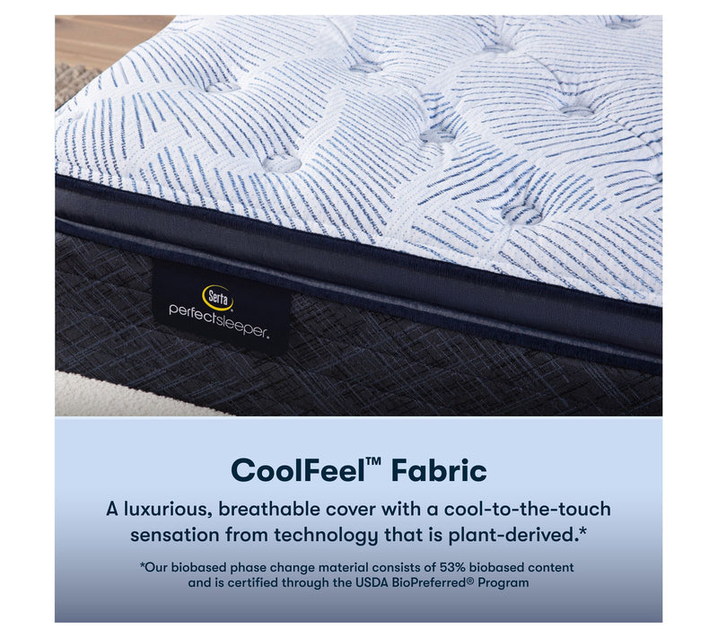 Serta Blue Lagoon Nights 14.5" Plush PT Mattress Set -Full — View 7
