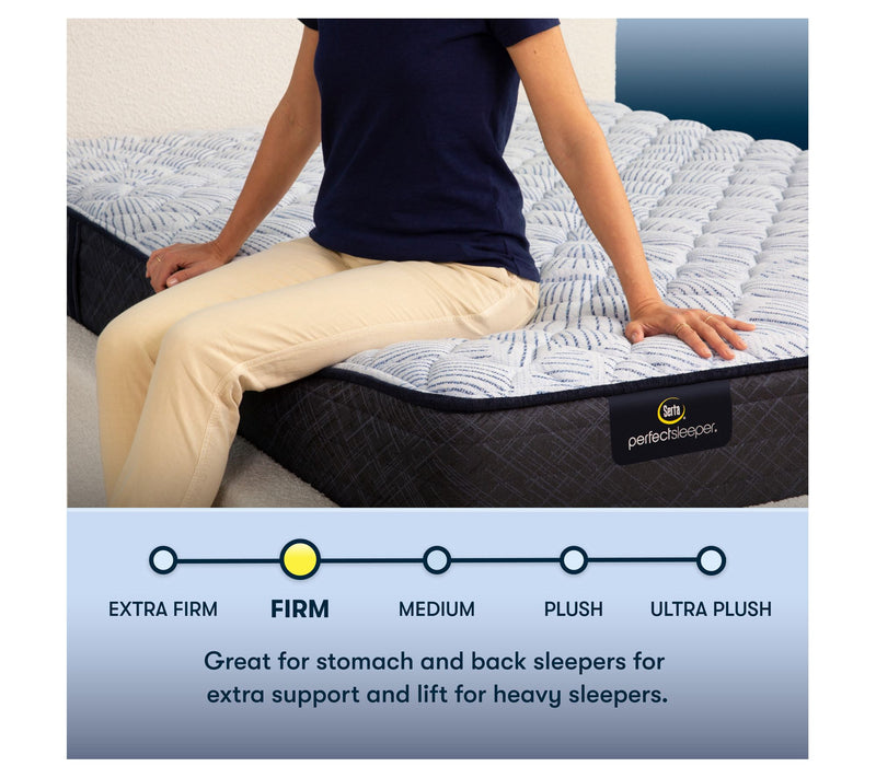 Serta Blue Lagoon Nights 12" Firm Mattress Set -Cal King — View 5