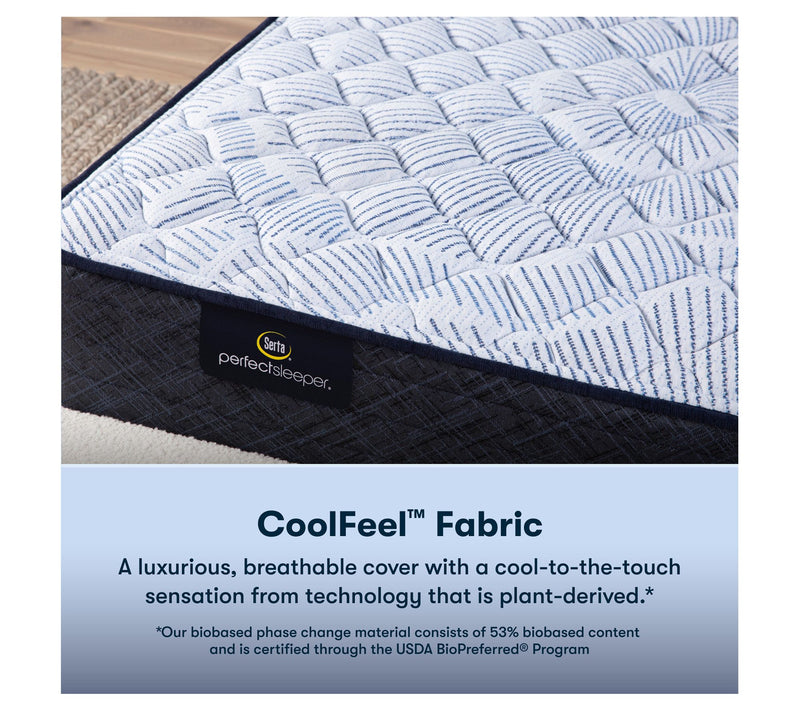 Serta Blue Lagoon Nights 12" Firm Mattress Set -King — View 7