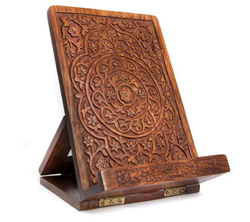 Matr Boomie Wooden Mandala Floral Cookbook Stand — Main view