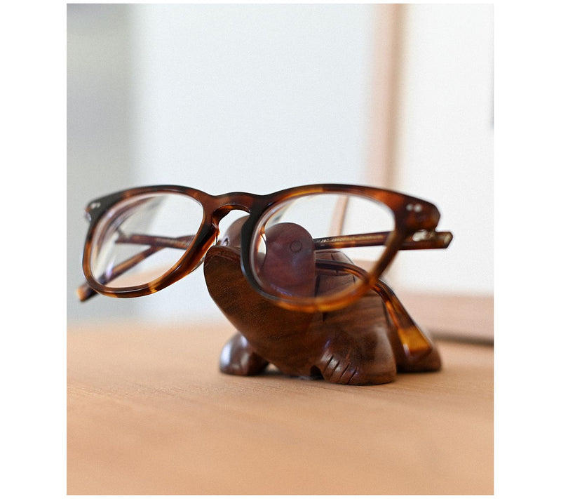 Matr Boomie Rosewood Turtle Eyeglasses Holder/Stand — View 5