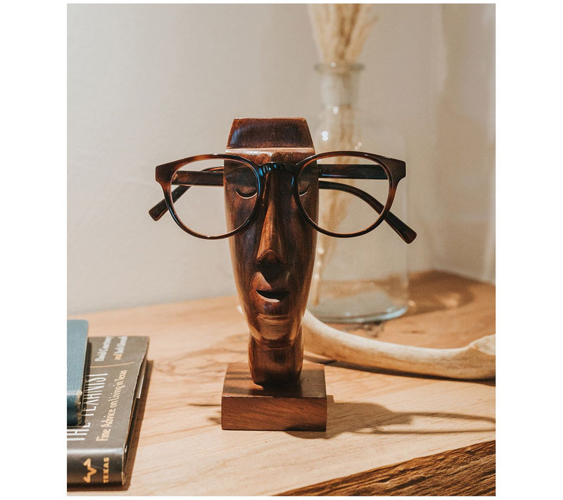 Matr Boomie Wooden Face Glasses Holder Stand — View 4