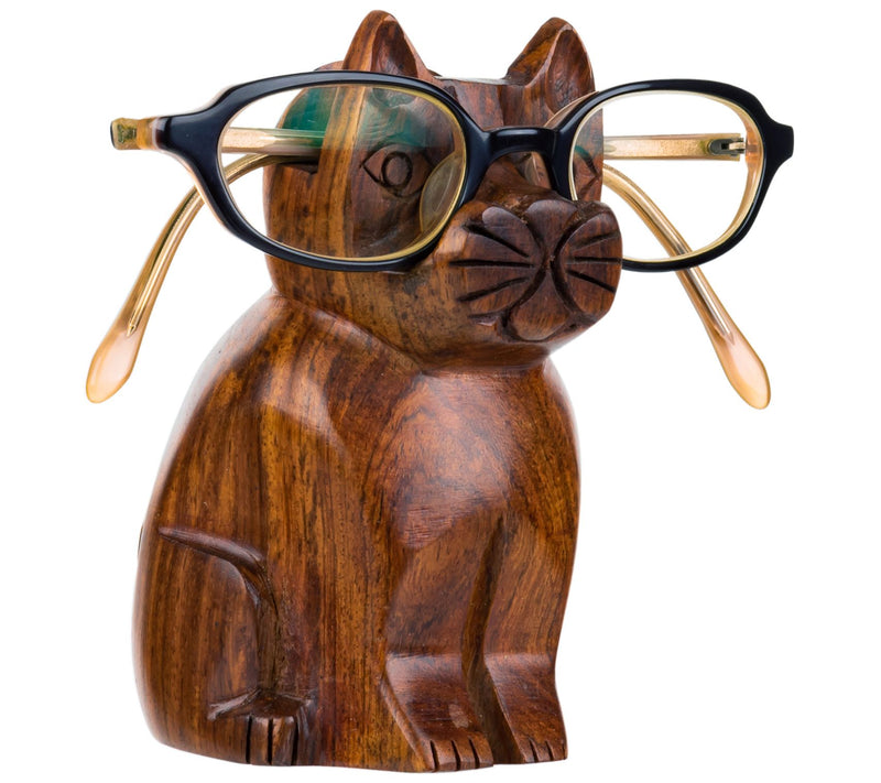 Matr Boomie Wooden Cat Eyeglass Holder Stand — View 4