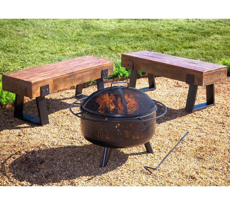 Evergreen Richl and Indoor/Outd oor Reclaimed W ood Bench — View 10