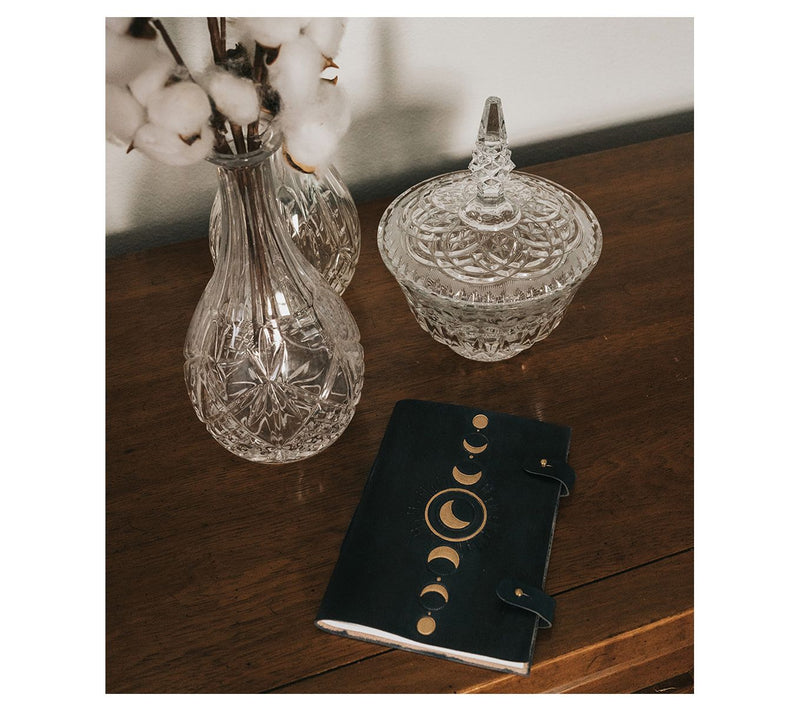 Matr Boomie Indukala Moon Phase Refillable Leather Journal — View 4