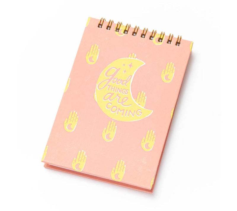 Matr Boomie Anju Hamsa Moon Spiral Notebook — Main view