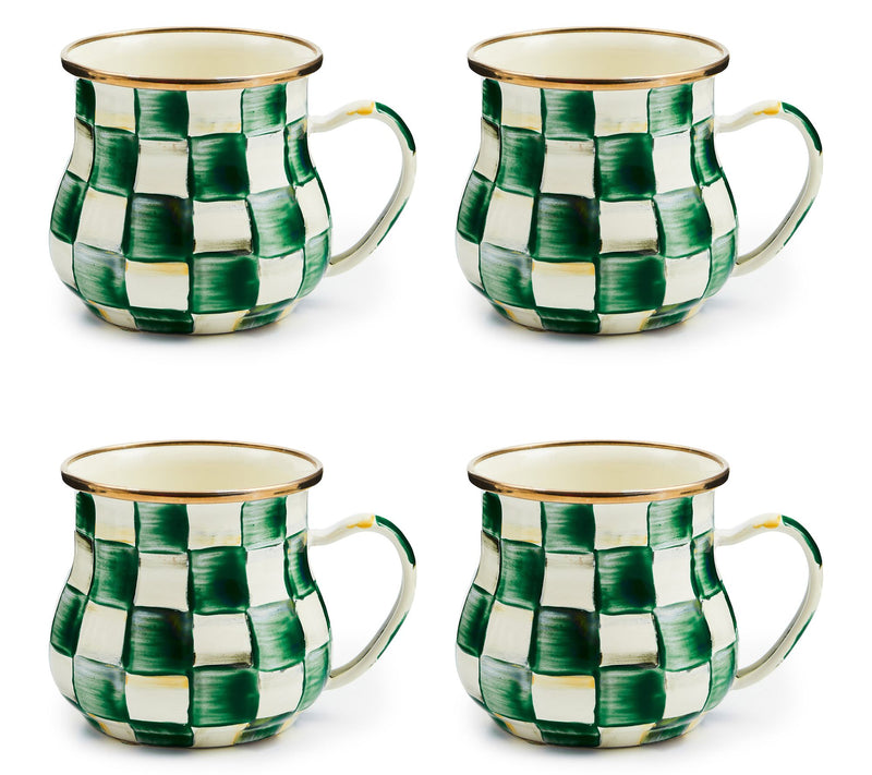 MacKenzie- Childs Set of 4 Enamel Mugs — Main view