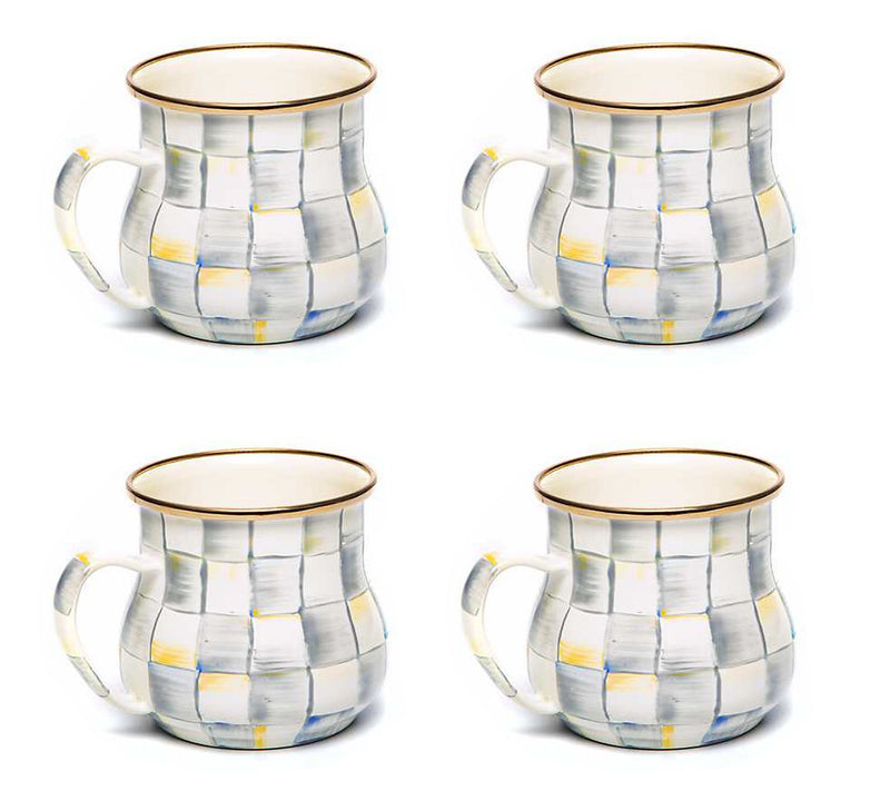 MacKenzie- Childs Set of 4 Enamel Mugs — View 5