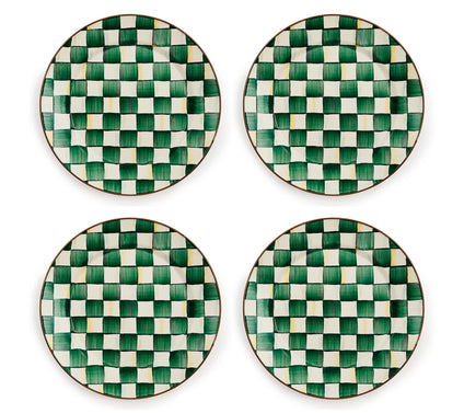 MacKenzie- Childs Set of 4 Enamel Chargers