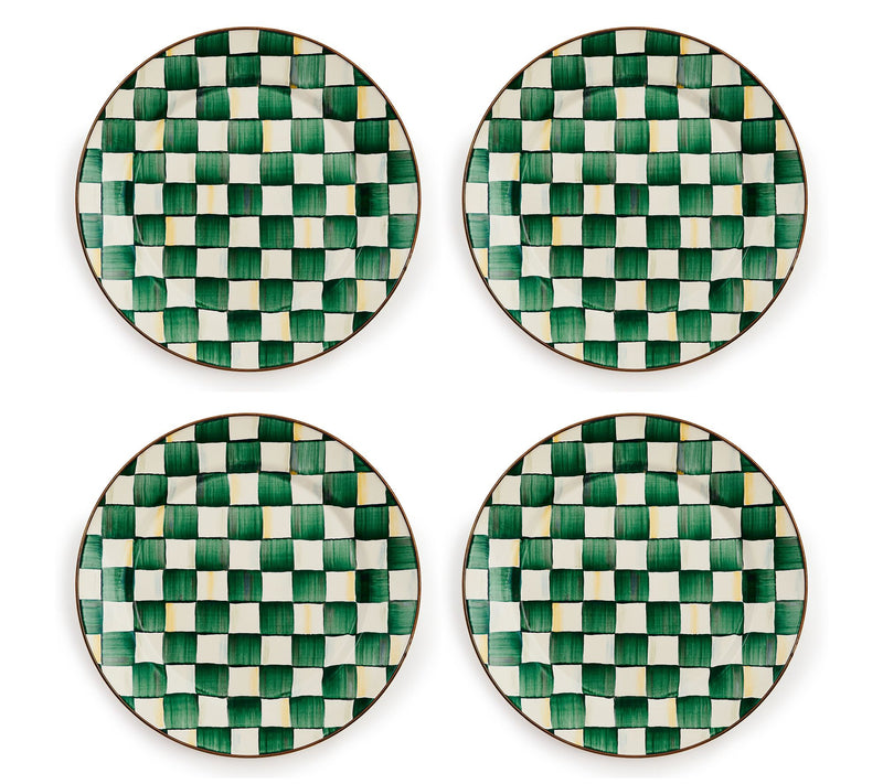 MacKenzie- Childs Set of 4 Enamel Chargers — Main view