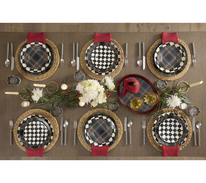 MacKenzie- Childs Set of 4 Enamel Chargers — View 5
