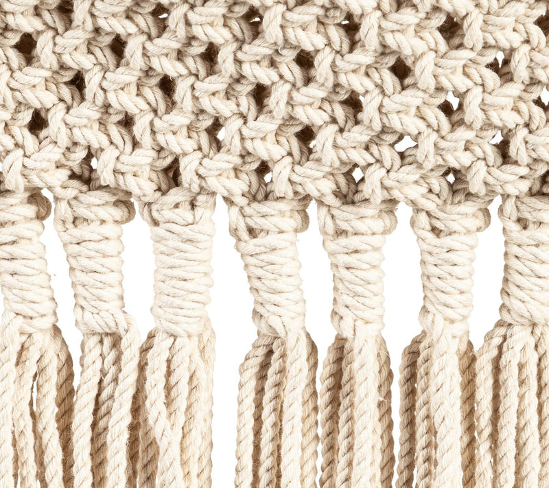 Evergreen Macrame Wall Pocket Plant Cover, Natural — View 4