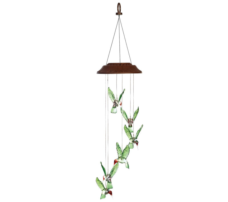 Evergreen Painted Hummingbird Solar Mobile — View 4