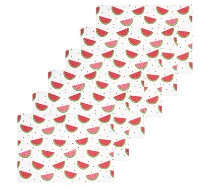 Watermelon Whimsy Set of 6 Placemats by Valerie
